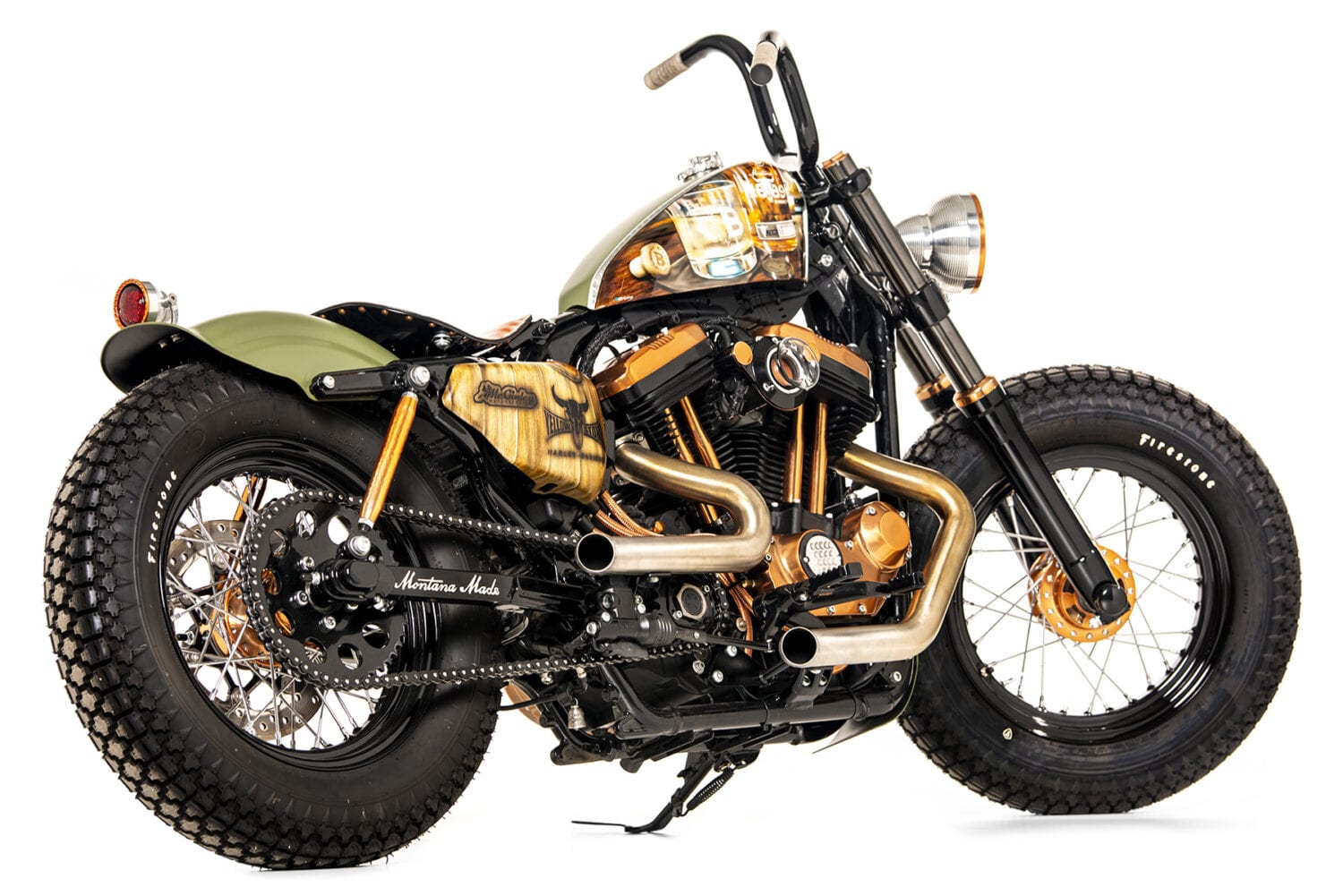 Yellowstone Harley Davidson custom bike build in Bozeman Montana